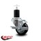 Service Caster 3'' Black Poly Swivel 1-3/4'' Expanding Stem Caster with Brake SCC-EX20S314-PPUB-BLK-TLB-134 - alternate 3